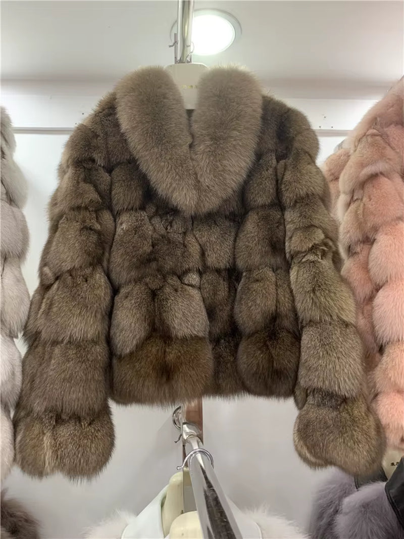 Cold Season Luxe: Genuine Fox Fur Coat | Regal & Reckless Exclusive (Plus Size Available)