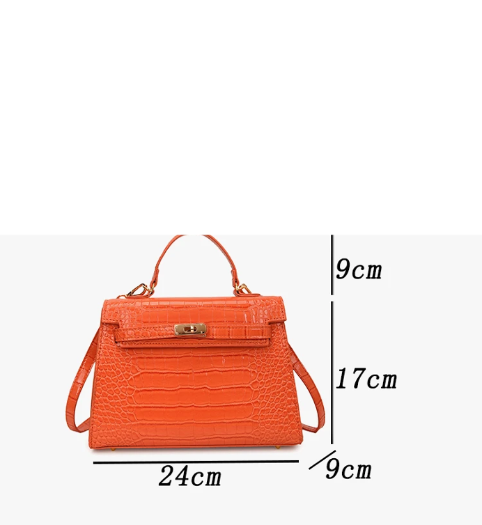 Not Your Birkin, Babe: Luxury Croc-Embossed Bag with Vintage Flair & All the Space You Need