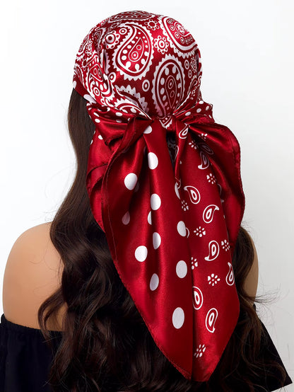 Couture Chaos Satin Colorful Scarf