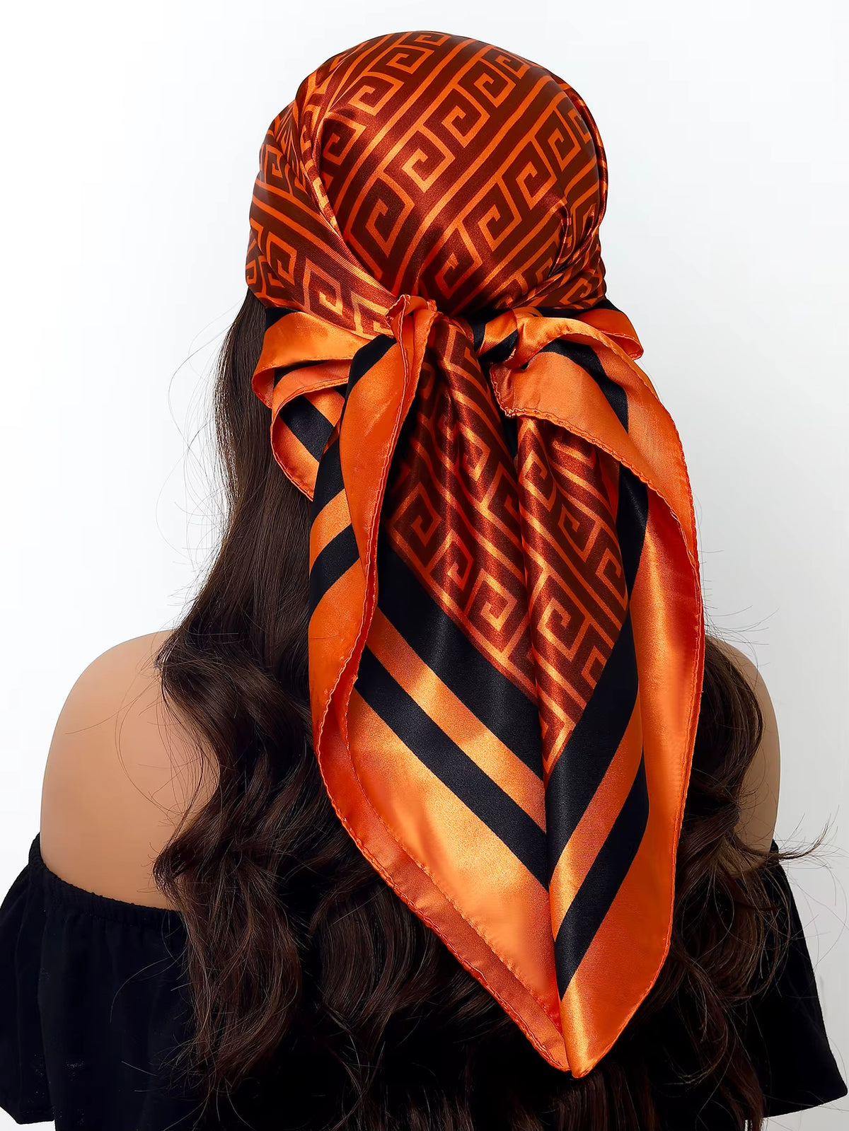 Couture Chaos Satin Colorful Scarf