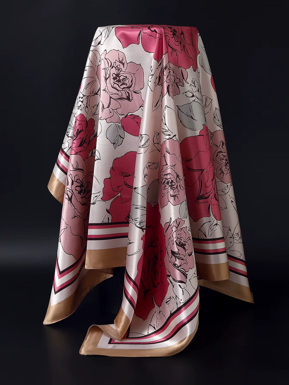 Couture Chaos Satin Colorful Scarf