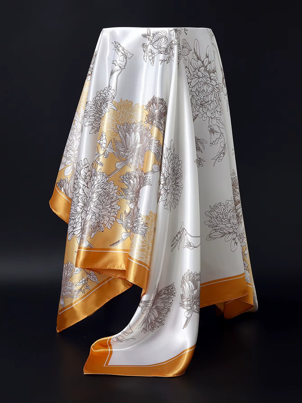 Couture Chaos Satin Colorful Scarf