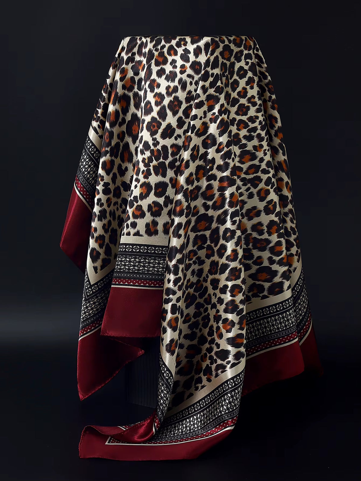 Couture Chaos Satin Colorful Scarf