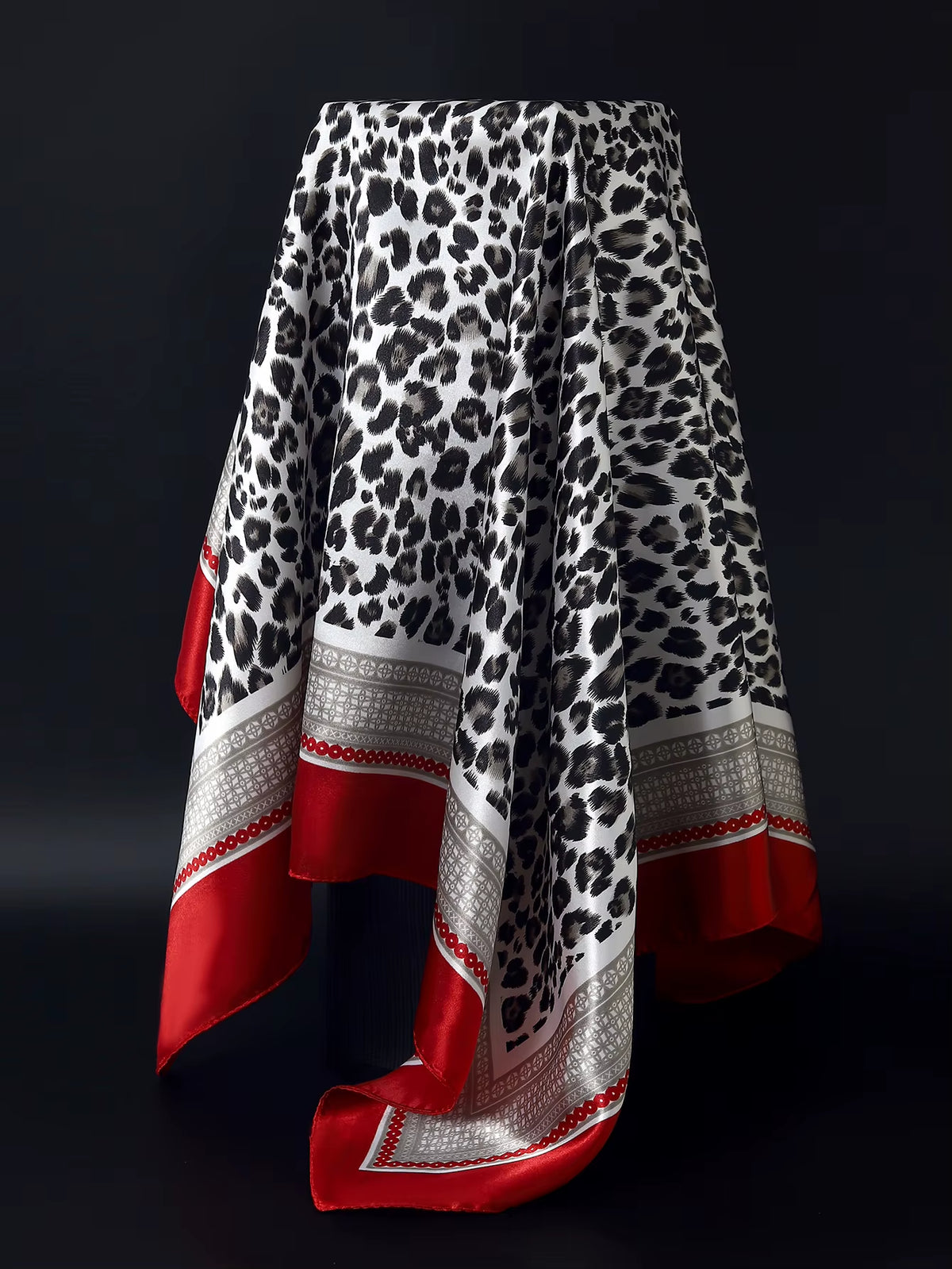 Couture Chaos Satin Colorful Scarf