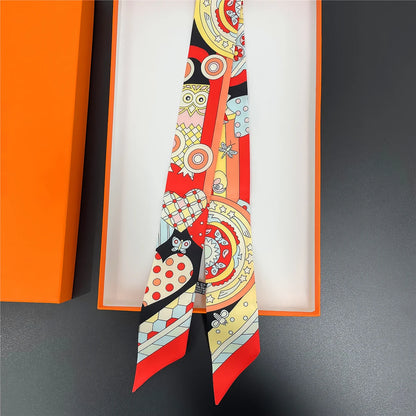 Premium Silk Twilly Ribbon for Hair, Handbags, and Accessories