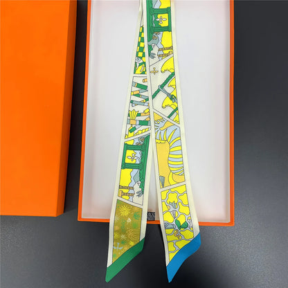 Premium Silk Twilly Ribbon for Hair, Handbags, and Accessories