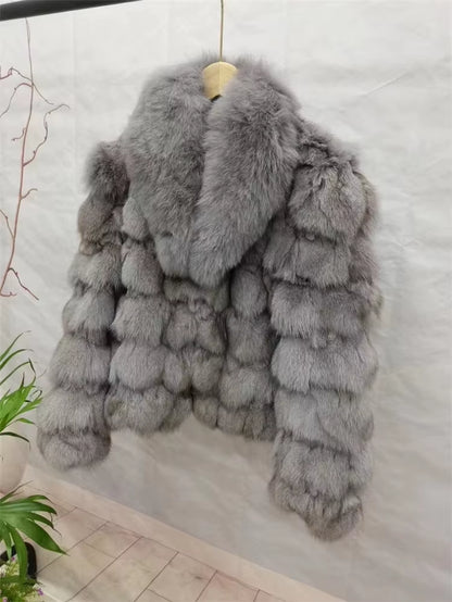 Cold Season Luxe: Genuine Fox Fur Coat | Regal & Reckless Exclusive (Plus Size Available)