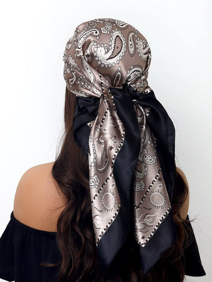 Couture Chaos Satin Colorful Scarf