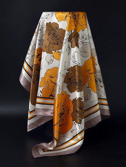 Couture Chaos Satin Colorful Scarf