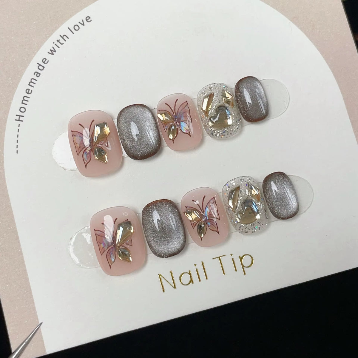 Regal & Reckless Dreamscape Blue Nails – Glossy Short Press-On Collection