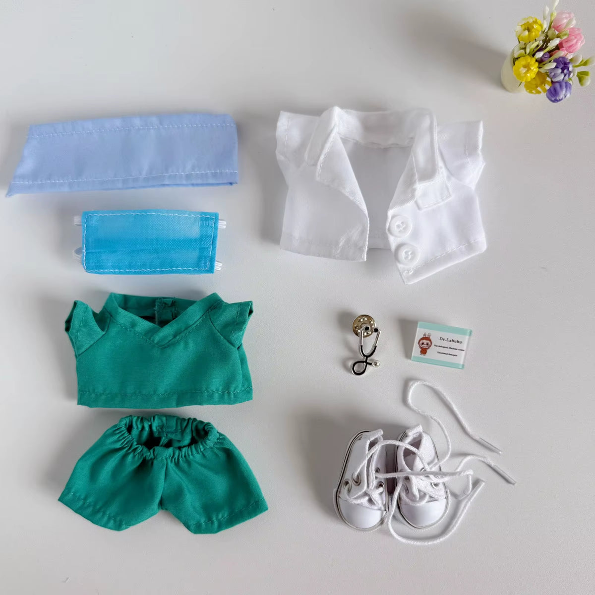 Labubu Healing Heroes – White Coat & Scrubs Hero Set