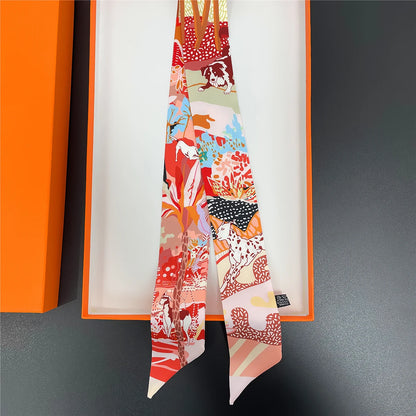 Premium Silk Twilly Ribbon for Hair, Handbags, and Accessories