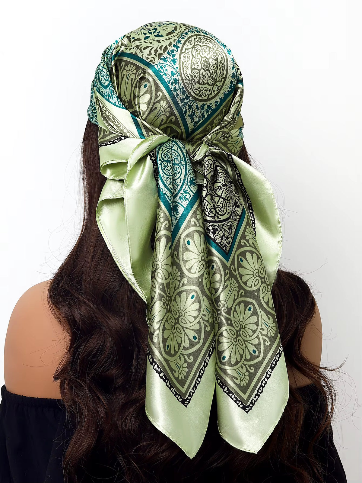 Couture Chaos Satin Colorful Scarf