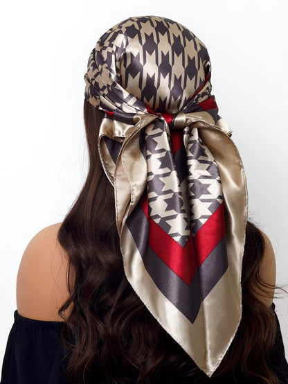 Couture Chaos Satin Colorful Scarf