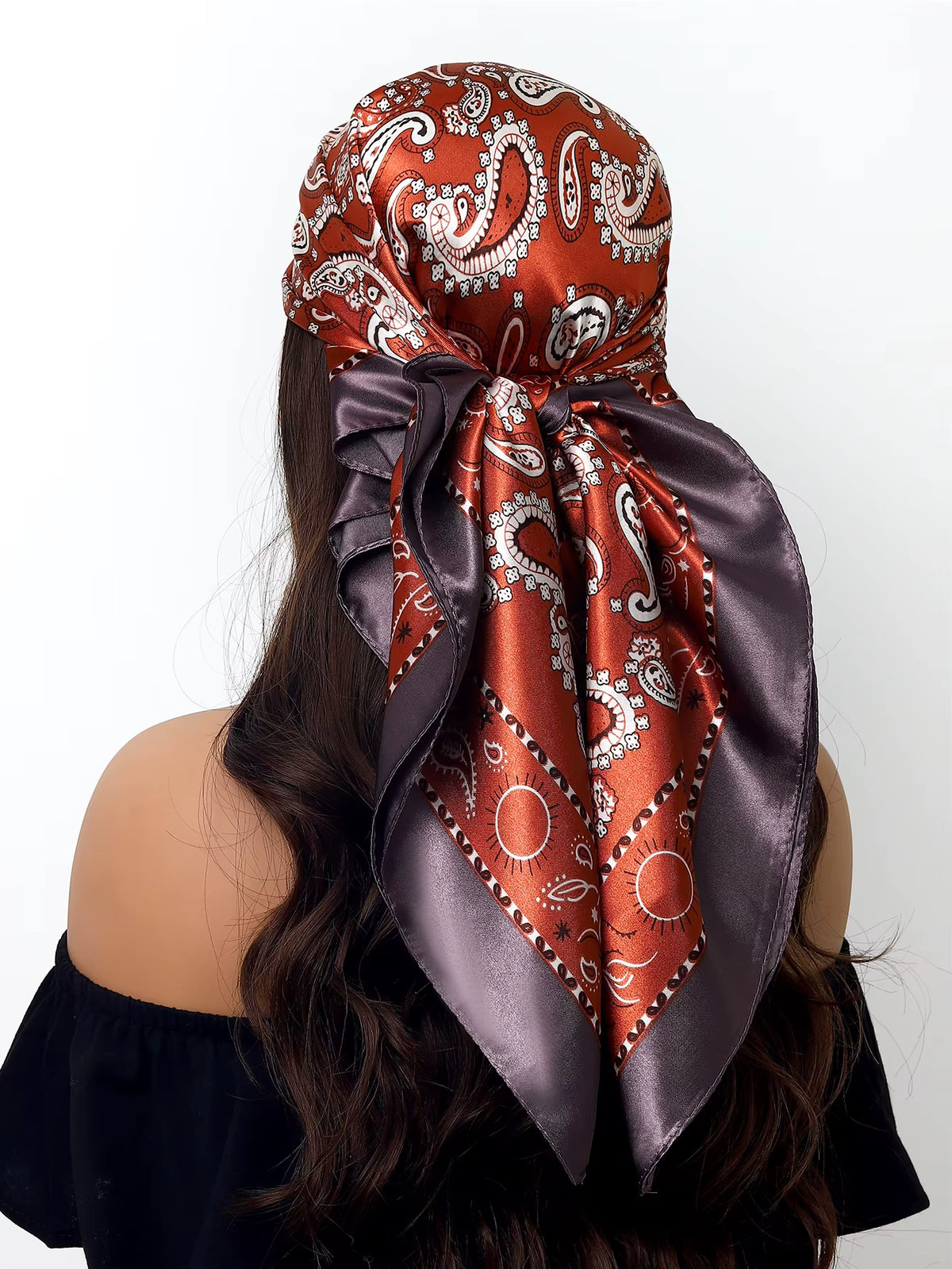 Couture Chaos Satin Colorful Scarf