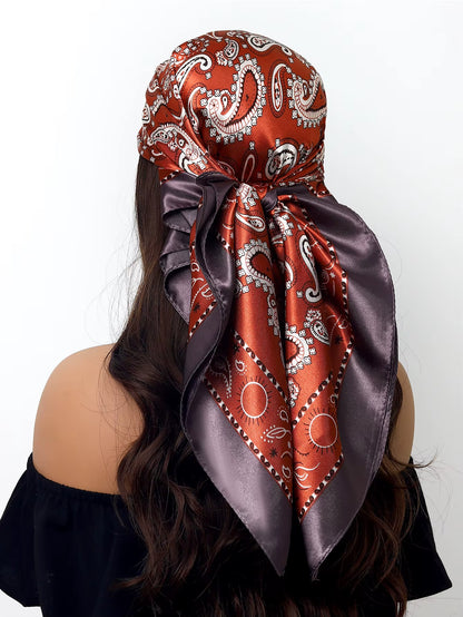 Couture Chaos Satin Colorful Scarf