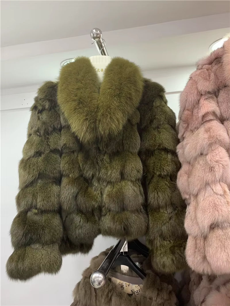 Cold Season Luxe: Genuine Fox Fur Coat | Regal & Reckless Exclusive (Plus Size Available)