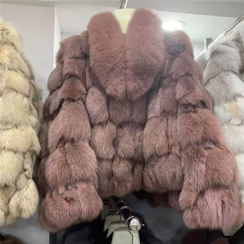 Cold Season Luxe: Genuine Fox Fur Coat | Regal & Reckless Exclusive (Plus Size Available)