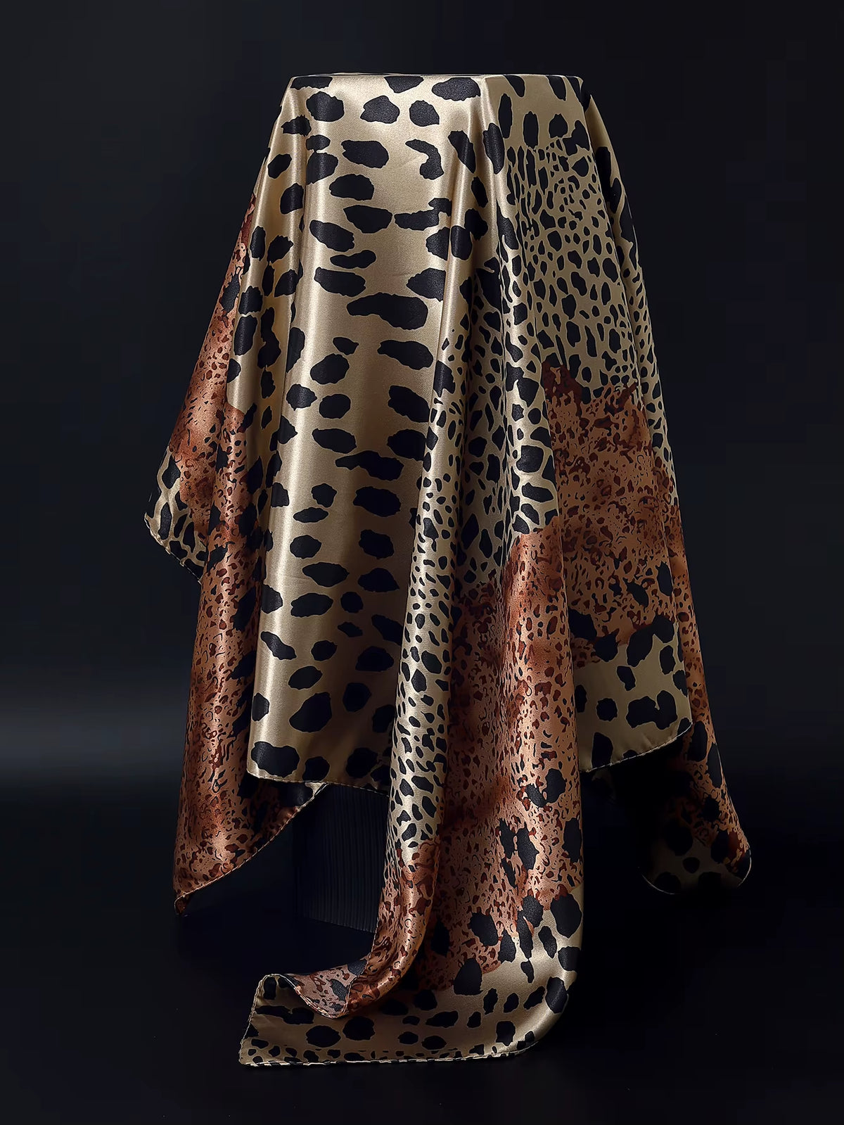 Couture Chaos Satin Colorful Scarf