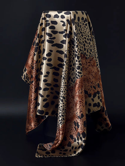 Couture Chaos Satin Colorful Scarf