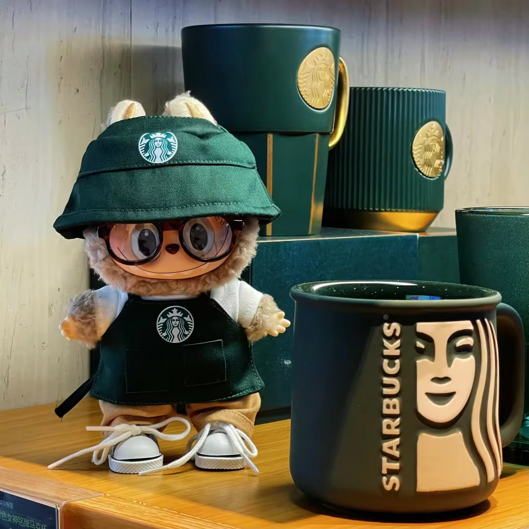 Caffeine Chic – Labubu ‘Starr Bucks’ Outfit & Mini Accessories
