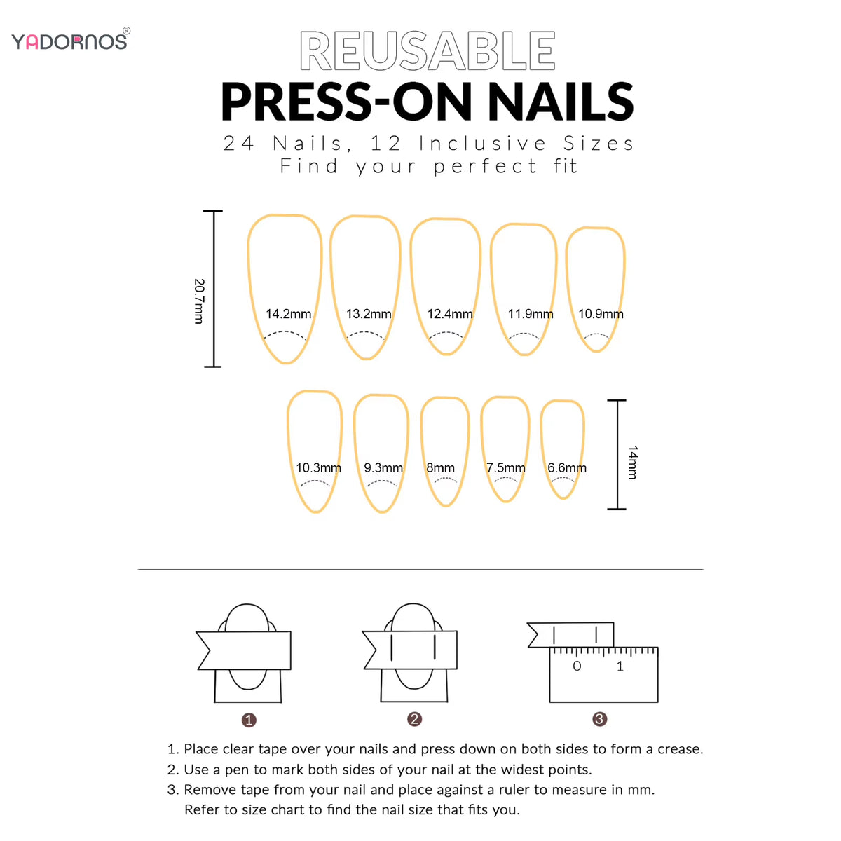 Regal & Reckless Festive Almond Press-On Nails – Santa, Snowman & Tree Set (24pcs)