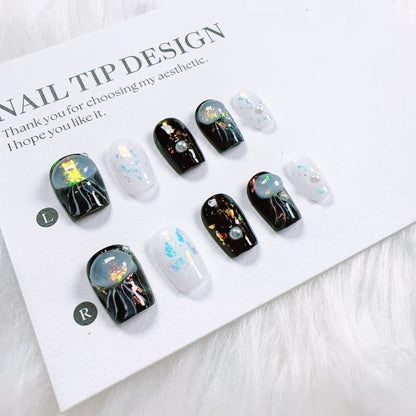 Regal & Reckless Dreamscape Blue Nails – Glossy Short Press-On Collection
