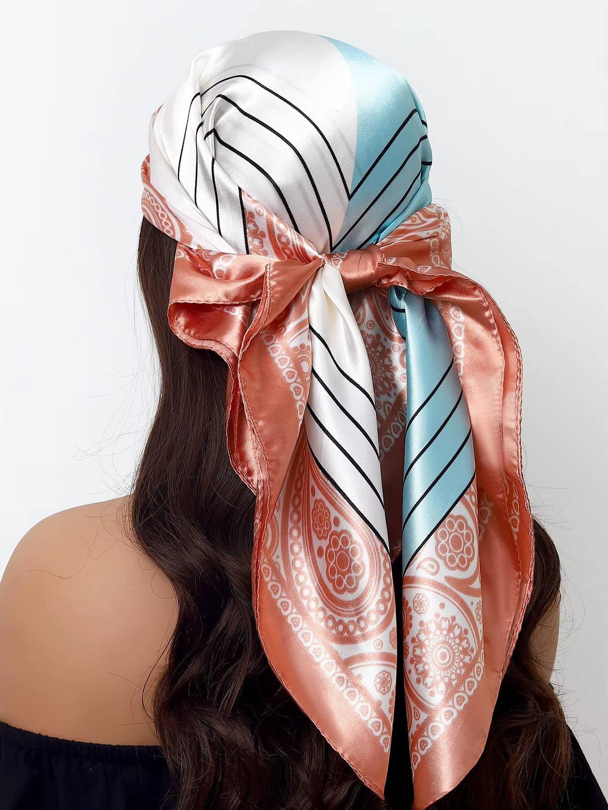 Couture Chaos Satin Colorful Scarf