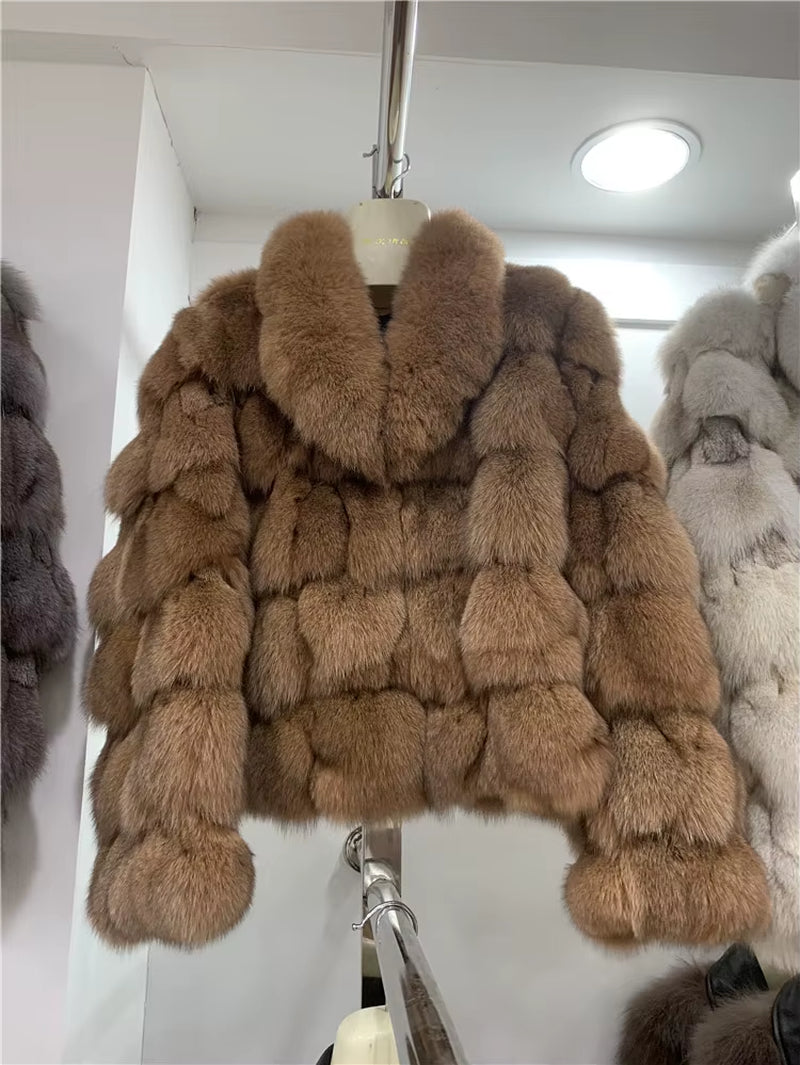 Cold Season Luxe: Genuine Fox Fur Coat | Regal & Reckless Exclusive (Plus Size Available)