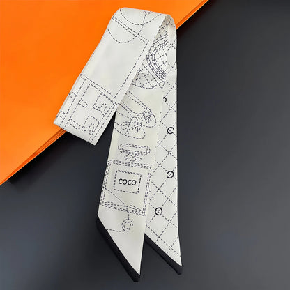 Premium Silk Twilly Ribbon for Hair, Handbags, and Accessories