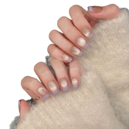 Regal & Reckless Dreamscape Blue Nails – Glossy Short Press-On Collection