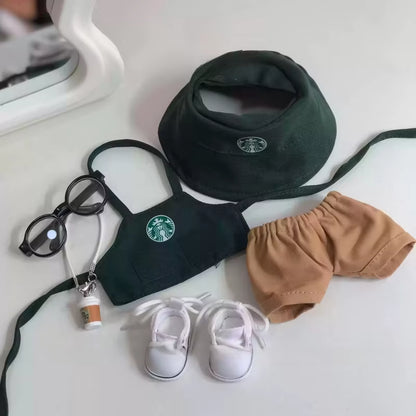 Caffeine Chic – Labubu ‘Starr Bucks’ Outfit & Mini Accessories