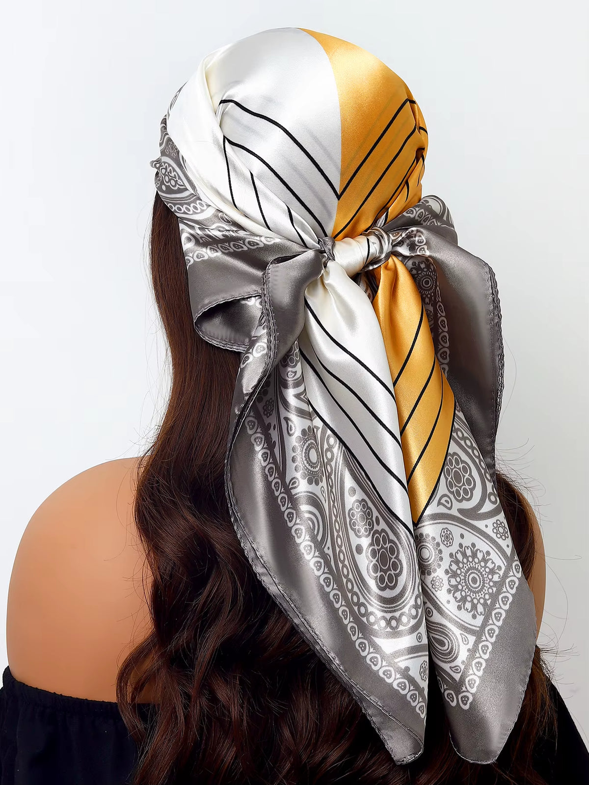 Couture Chaos Satin Colorful Scarf