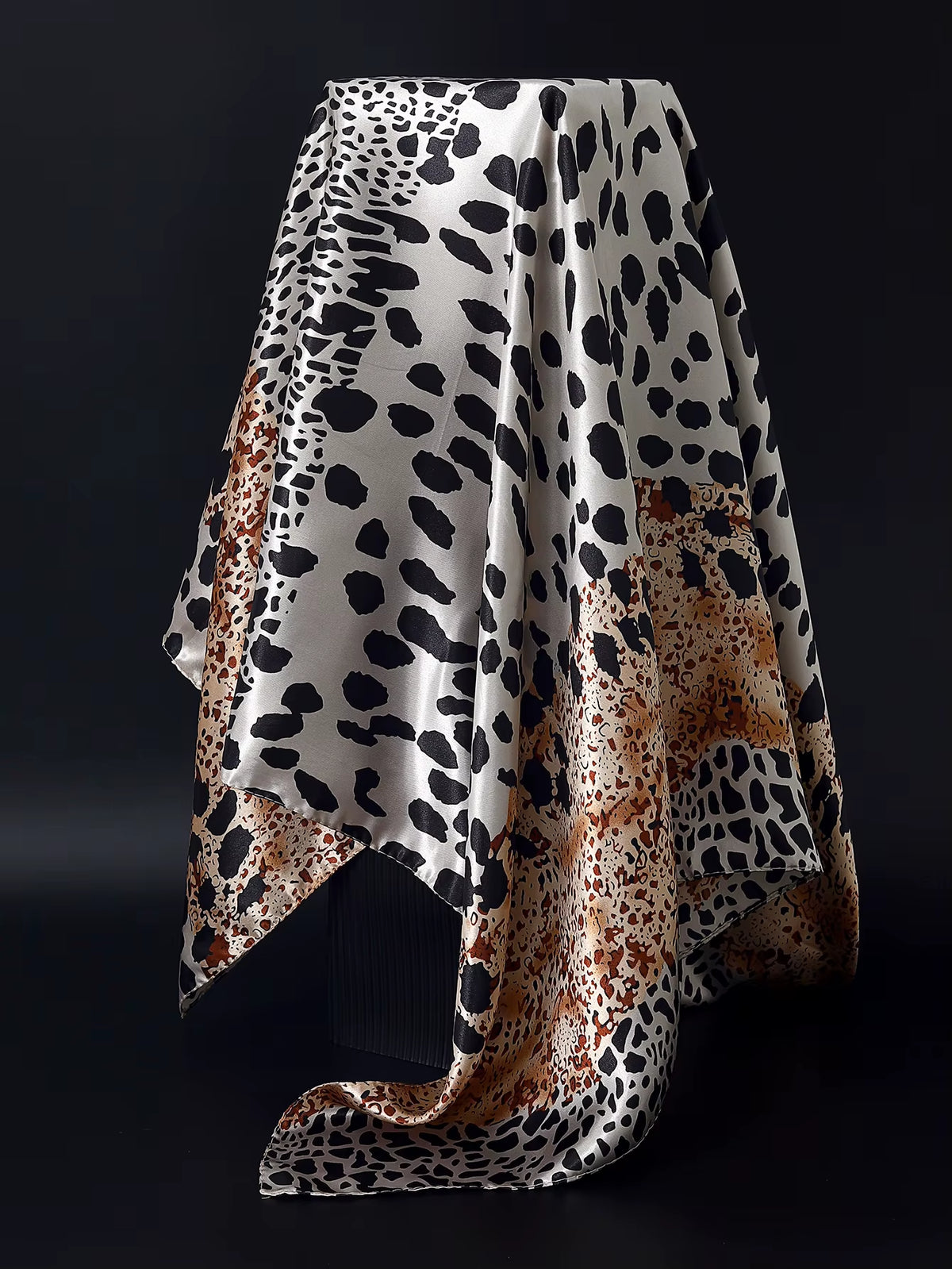 Couture Chaos Satin Colorful Scarf