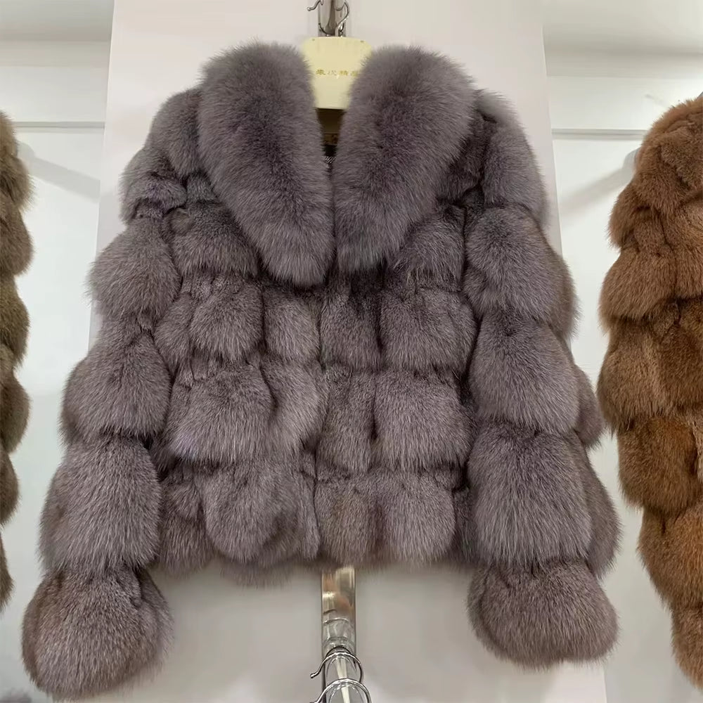 Cold Season Luxe: Genuine Fox Fur Coat | Regal & Reckless Exclusive (Plus Size Available)
