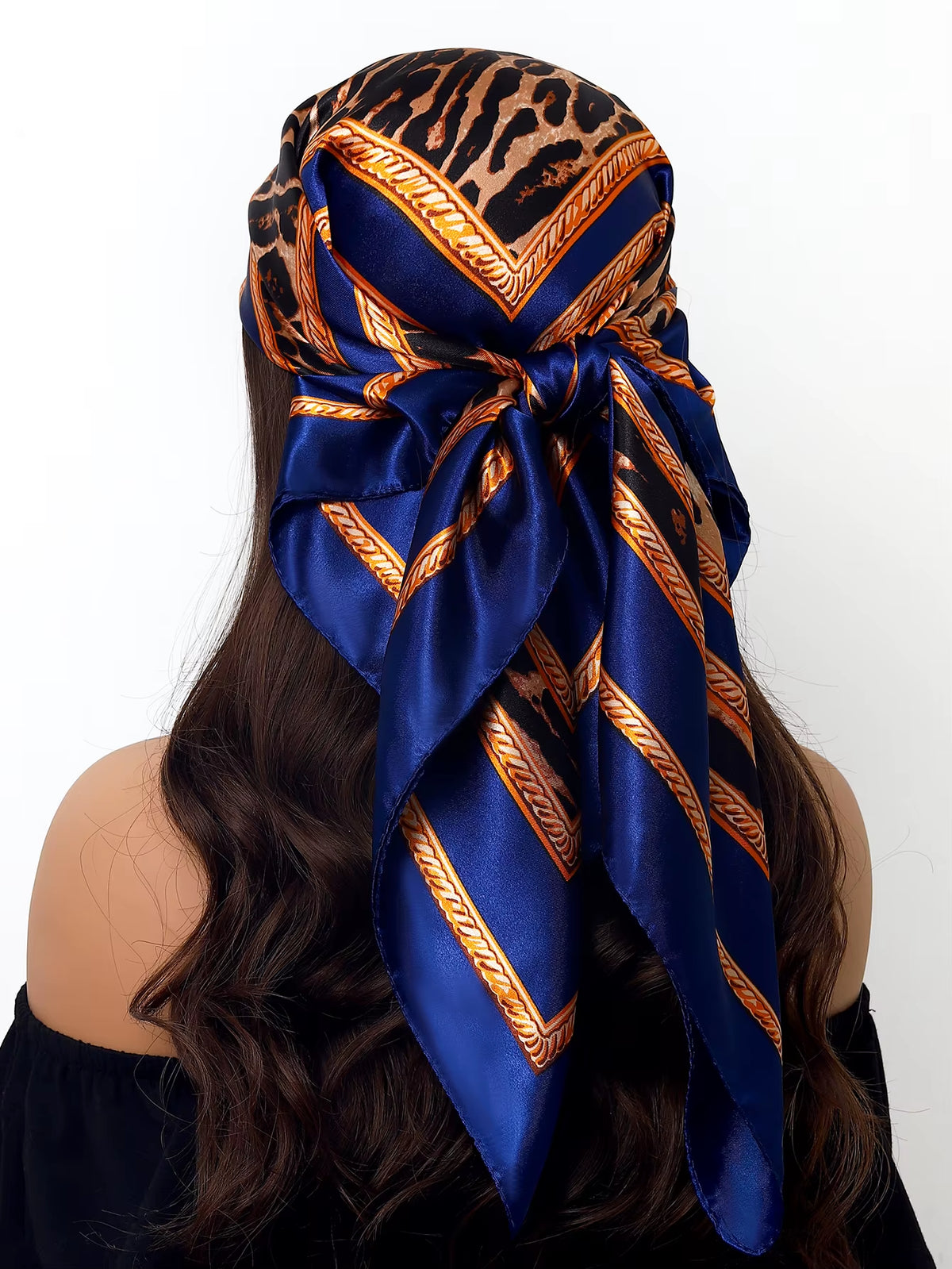 Couture Chaos Satin Colorful Scarf
