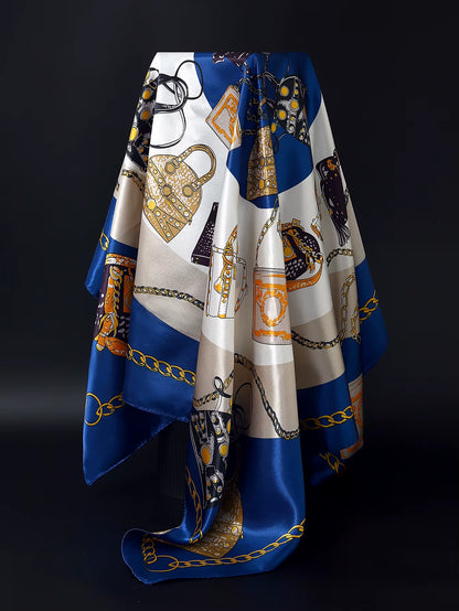 Couture Chaos Satin Colorful Scarf