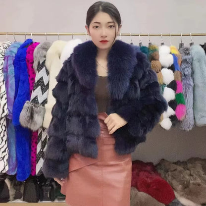 Cold Season Luxe: Genuine Fox Fur Coat | Regal & Reckless Exclusive (Plus Size Available)
