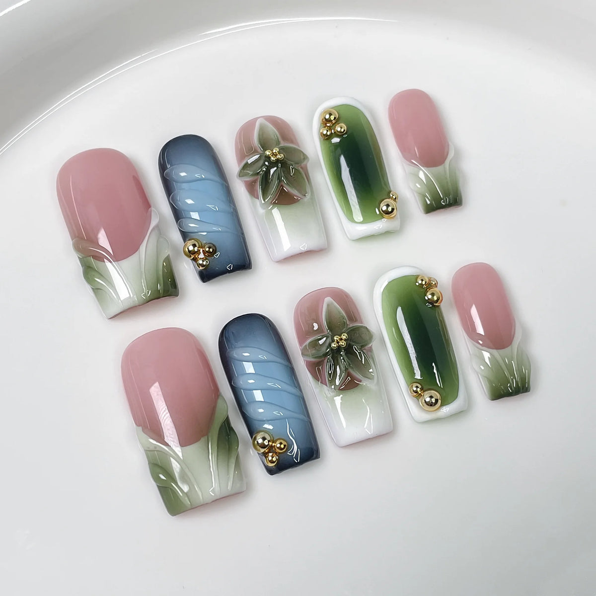 Golden Hour Press-On Nails