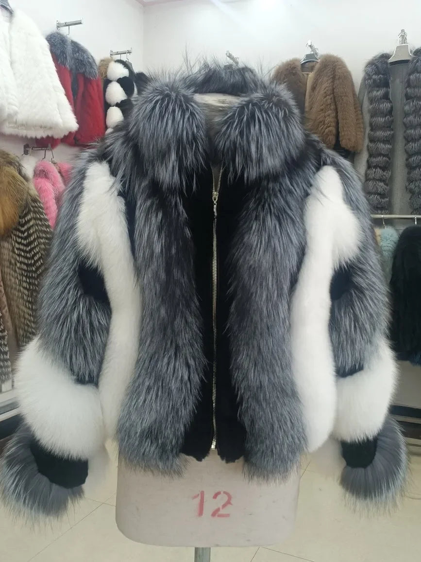 Pressure Applied Genuine Fox Fur Coat