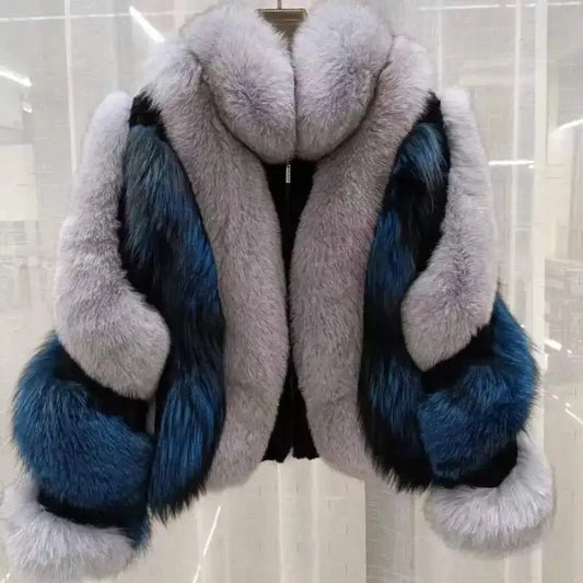 Pressure Applied Genuine Fox Fur Coat