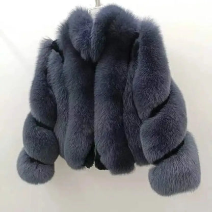 Pressure Applied Genuine Fox Fur Coat