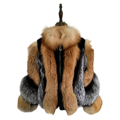 Pressure Applied Genuine Fox Fur Coat