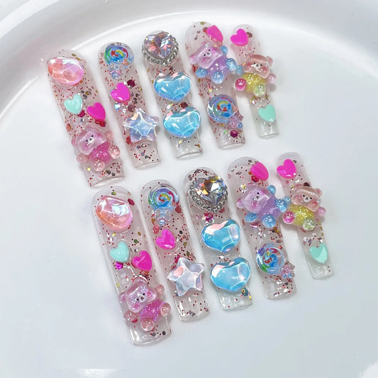 Candy Crush Luxe Press-On Nails-10pcs