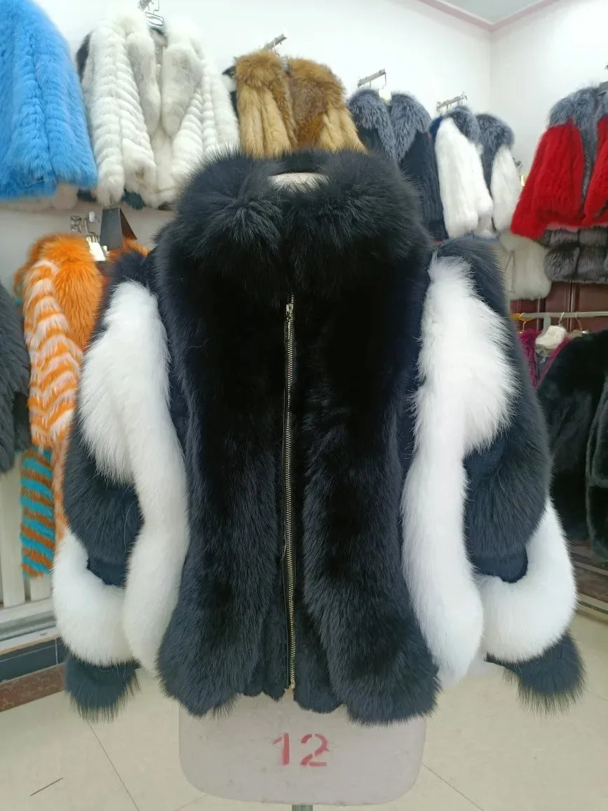 Pressure Applied Genuine Fox Fur Coat