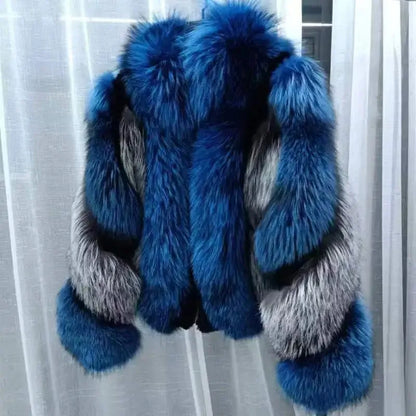Pressure Applied Genuine Fox Fur Coat