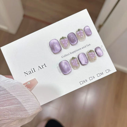 Regal & Reckless Dreamscape Blue Nails – Glossy Short Press-On Collection