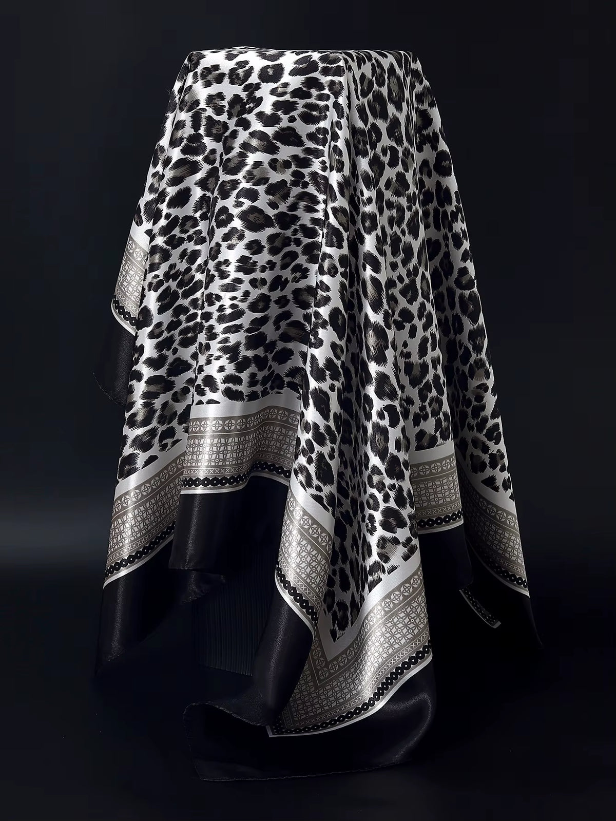 Couture Chaos Satin Colorful Scarf