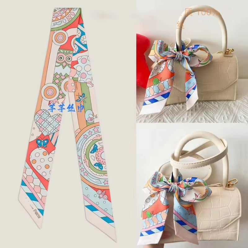 Premium Silk Twilly Ribbon for Hair, Handbags, and Accessories
