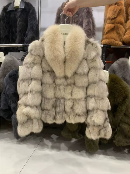 Cold Season Luxe: Genuine Fox Fur Coat | Regal & Reckless Exclusive (Plus Size Available)